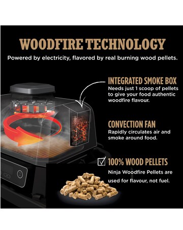 Ninja Woodfire Electric BBQ Grill & Smoker OG701UK