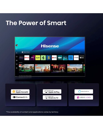 Hisense 43A6QTUK 43in 4K Ultra HD HDR LED Smart TV