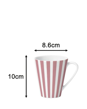Waterside Pink Stripe 24 Piece Dinner Set