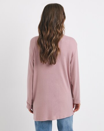 Blush Soft Touch V-Neck Longline Top