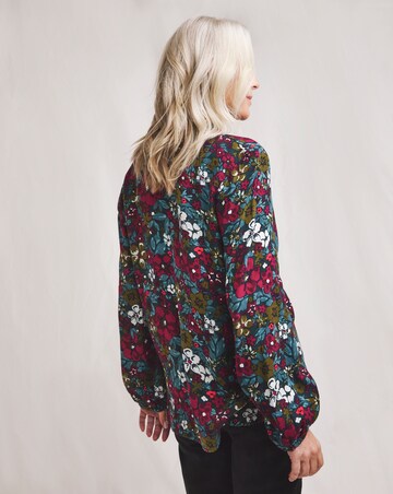 Julipa Moss Crepe Floral Printed Blouse