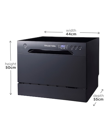 Russell Hobbs RHTTDW6B Table Top Dishwasher - Black