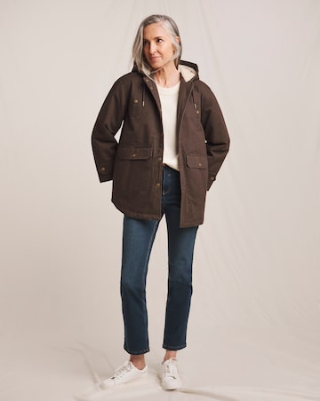 Julipa Pure Cotton Waxed Hooded Jacket
