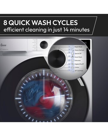 Hoover Pro Wash 3 HBR 410BL8-80 10kg WiFi Washing Machine - 1400 rpm - White