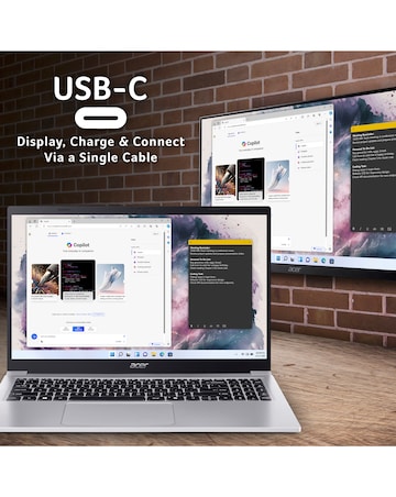 Acer Aspire Lite Laptop - 15.6in FHD Intel N150 4GB 128GB