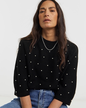Black Pearl Short Sleeve Jumper
