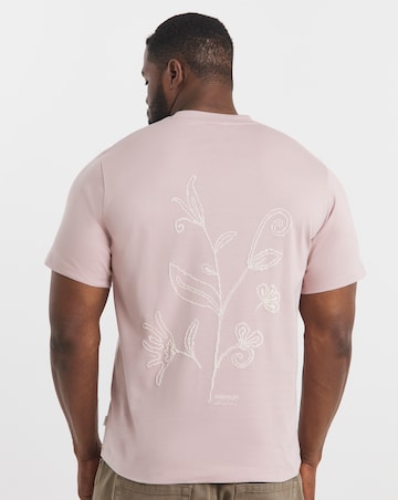 Jack & Jones Premium Kyle Back Graphic T-Shirt - Pink