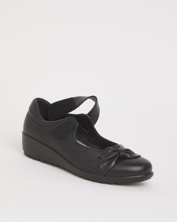 Cushion Walk Bow Mary Jane Shoes Extra Wide EEE Fit