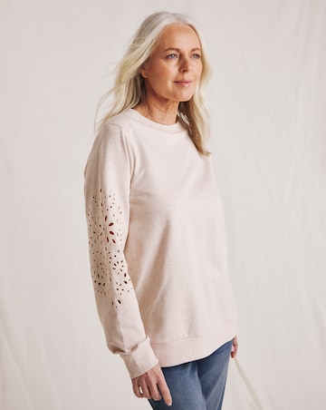 Julipa Cut Out Pure Cotton Sweatshirt