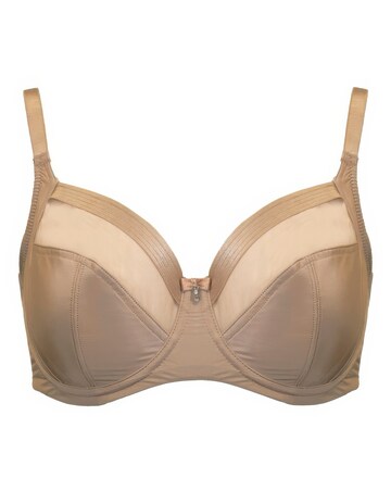 Pour Moi Viva Luxe Full Cup Wired Non Pad Side Support Bra Toffee