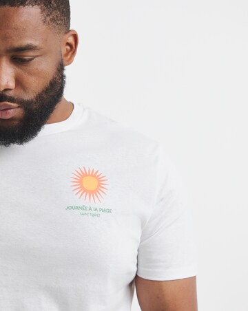 Jack & Jones Saint-Tropez Back Graphic T-Shirt - White