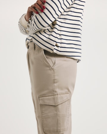 Camel Stretch Utility Tapered Chino Trousers