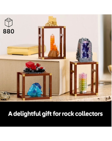 LEGO Ideas Mineral Collection, Crystal Display Shelves 21362