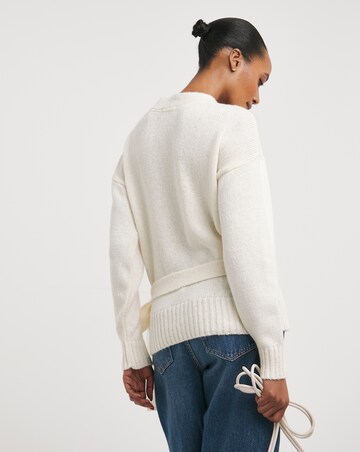 Cream Wrap Cardigan
