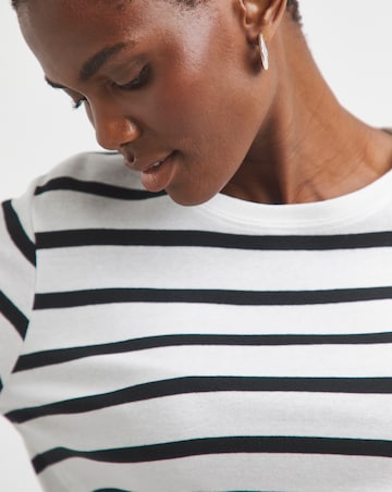 Stripe Crew Neck Long Sleeve T-Shirt