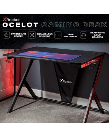 X Rocker Ocelot Gaming Desk