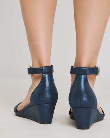 Rio Low Wedge Barely There Sandals - Extra Wide Fit (EEE)