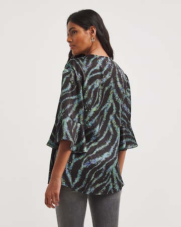 Joanna Hope Tie Neck Blouse