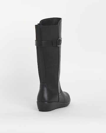 Cushion Walk Stretch High Leg Boot E Fit Curvy Plus Calf