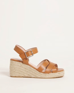 Crossover Espadrille Sandal - Wide Fit (E)