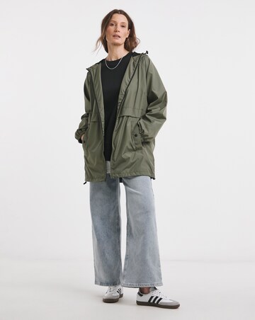 Khaki Short Lightweight Raincoat