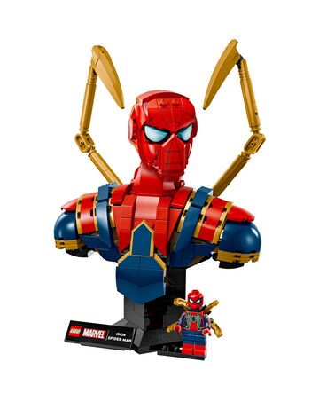 LEGO Marvel Iron Spider-Man Bust Collectible Adult Building Set 76326