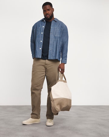 Relaxed Fit Interlock T-Shirt- Navy