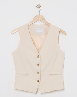 Washed Textured Waistcoat