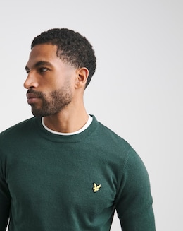 Lyle &amp; Scott Teal Classic Cotton Merino Jumper