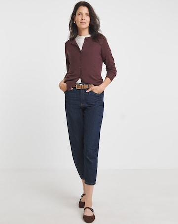 Eversoft Coffee Crew Neck Cardigan