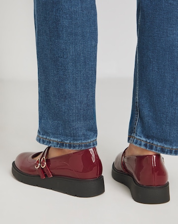 Chewy Low Wedge Mary Jane Shoe Extra Wide EEE Fit