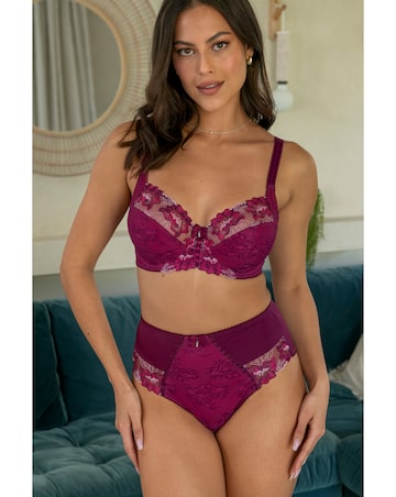 Pour Moi Sofia Full Cup Wired Bra Berry/Pink