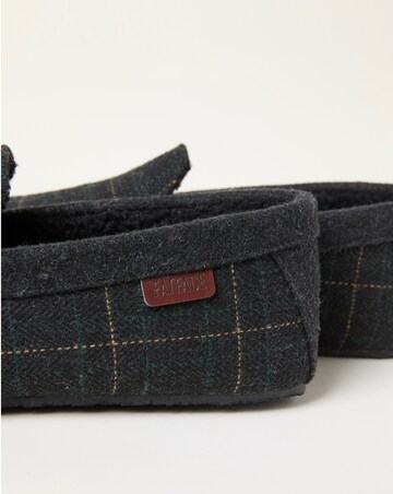 FatFace Noah Moccasin Slipper - Green