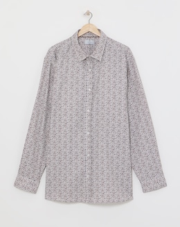 William Hunt Small Floral Print Jacquard Shirt