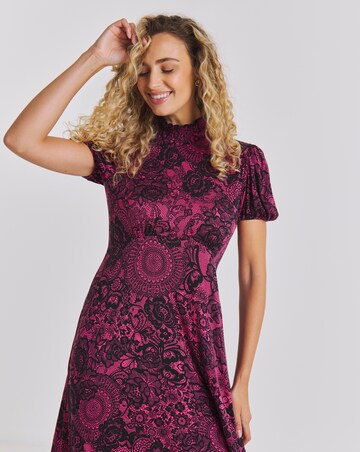 Joe Browns Lovely Lace Print Jersey Dress