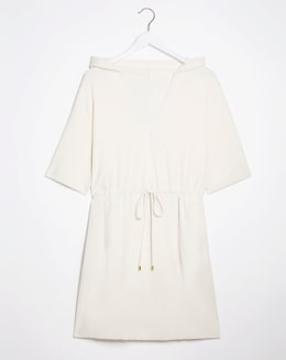 Cream Cotton Towelling Poncho