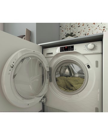 Candy CBW48TWM5J-80 Integrated 8kg Washing Machine 1400rpm White Installation