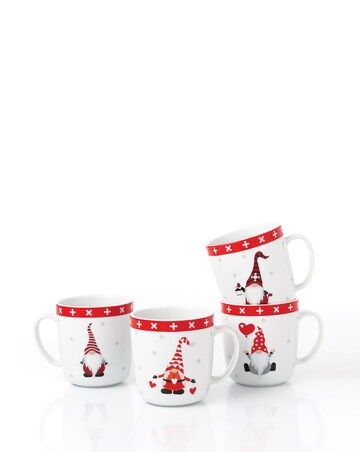Waterside Set of 4 Nordic Gnome Mugs