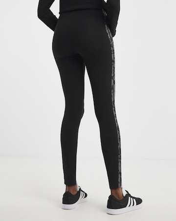 adidas Leopard Print 3 Stripe Leggings