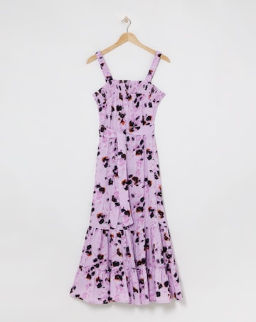 Printed Waist Apron Dress