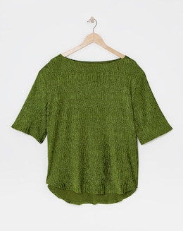 Julipa Crinkle Velour Longline Top