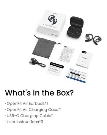 Shokz OpenFit Air True Wireless Open-Ear Earbuds - Black