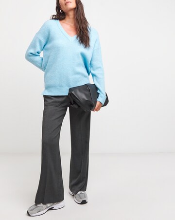 V Neck Longline Jumper