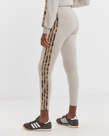 Adidas 3 Stripe Leopard Print Legging