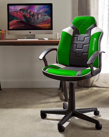 X Rocker Saturn Junior Gaming Chair - Green