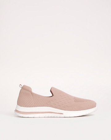 Cushion Walk Fly Knit Slip On Trainers E Fit