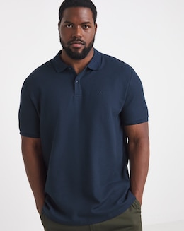 Jack &amp; Jones Austin Waffle Polo - Navy