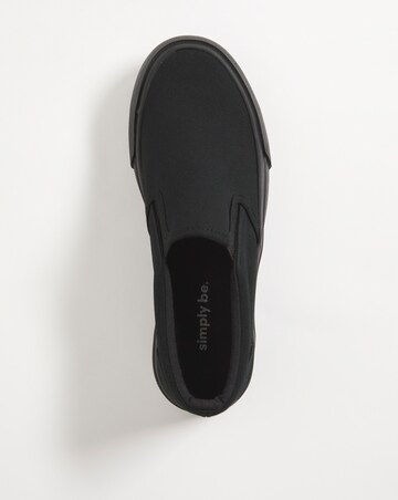 Nielson Slip On Chunky Sole Trainers - Wide Fit (E)