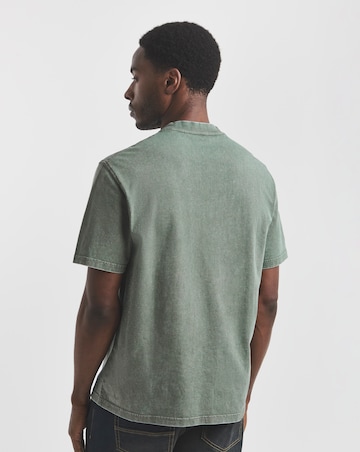 Union Garment Dyed Relaxed Fit T-Shirt- Brown