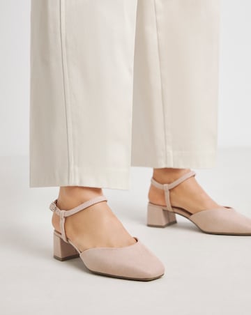 Jennifer Two Part Heeled Shoes - Wide Fit (E)